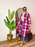 Fuschia Plaid Jacket