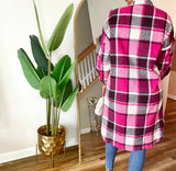 Fuschia Plaid Jacket
