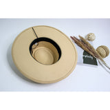 Ivory Ribbon Strap Fedora Hat - Glamconic