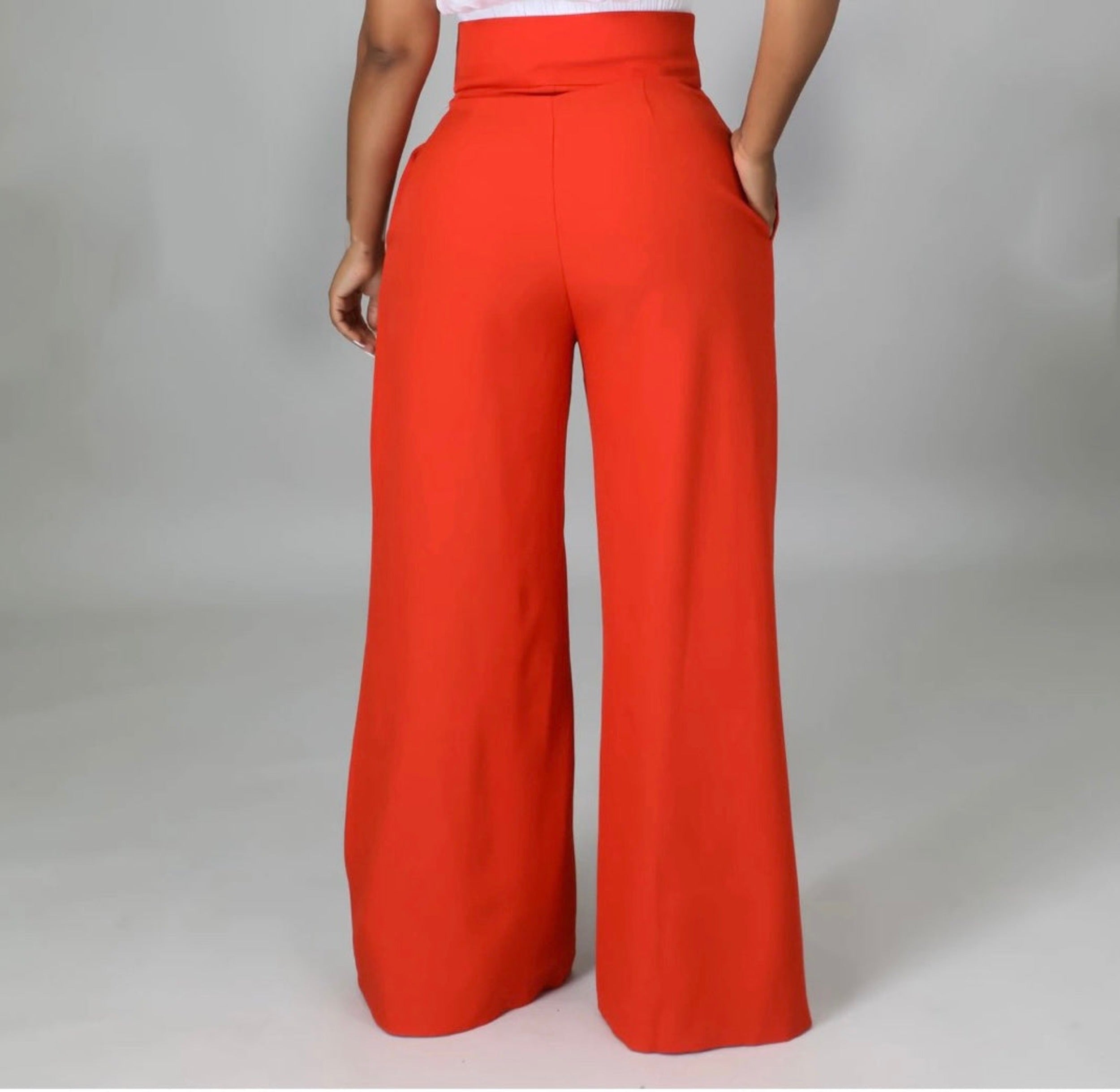 High Waist Chic Wide Leg Pants – Glamconic