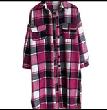 Fuschia Plaid Jacket