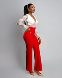 Buckle Belt High Waisted Pants